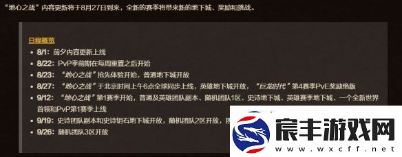 魔兽世界11.0第一赛季开启时间详细一览