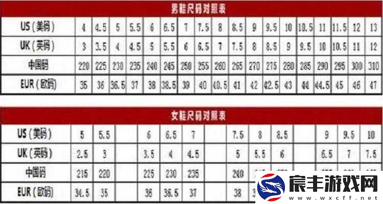 国产尺码与欧洲尺码对比有何区别