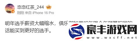 爆料人：明年选手薪资大幅缩水-预算相同能买到更好的选手