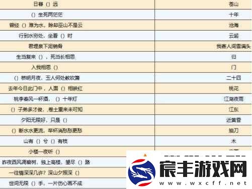 烟雨江湖紫阳书院答题答案大全及解析