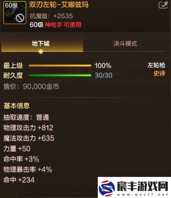 DNF手游双刃左轮艾娜兹玛图鉴