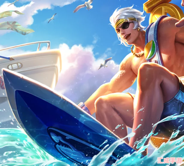 王者荣耀夏侯惇新皮骇浪狂鲨：特效震撼曝光-深海霸主威猛来袭！