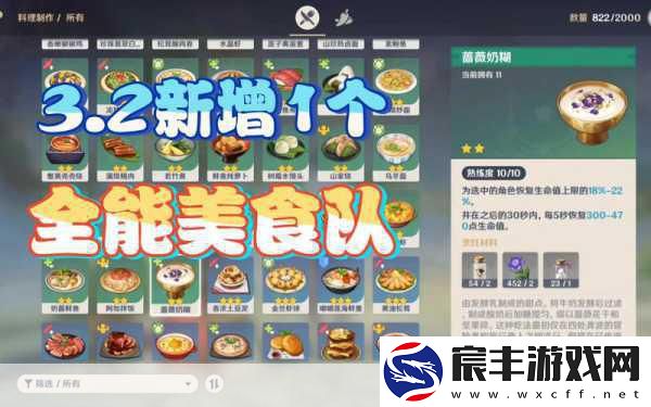 原神探索-全能美食队吃饱的重要性触发攻略