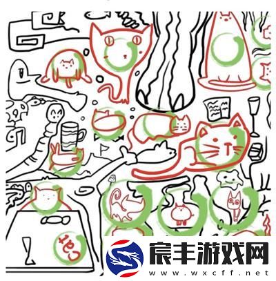 汉字找茬王第166关找猫咪找出16只猫咪怎么过