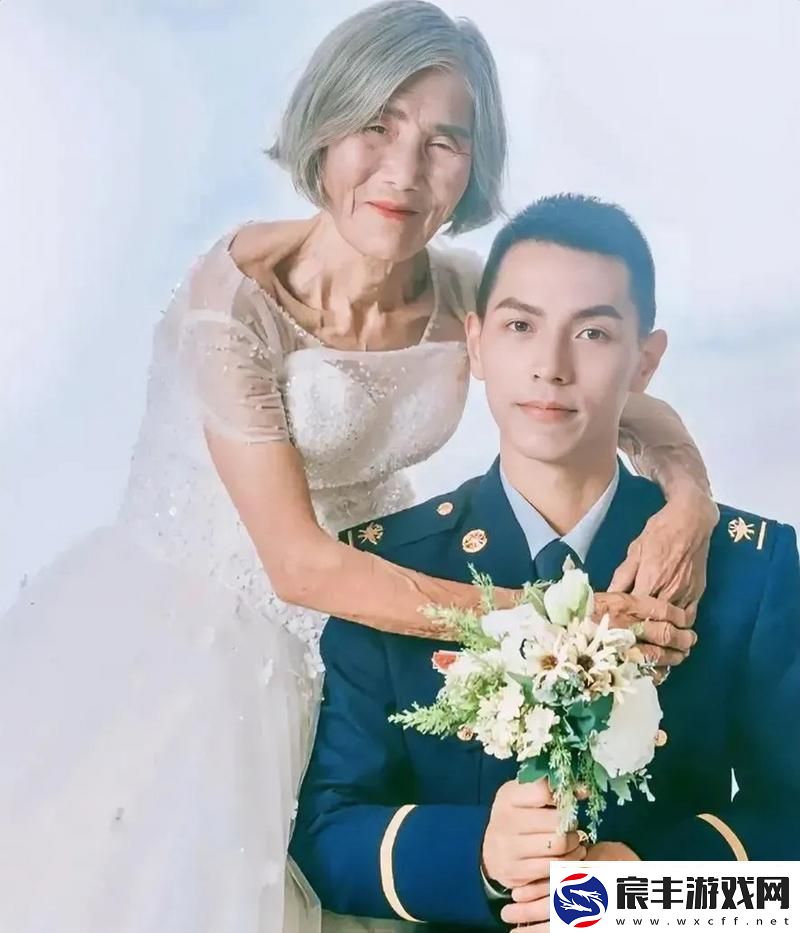 85岁潮爷婚纱秀24岁小哥相伴玩转科技新潮流